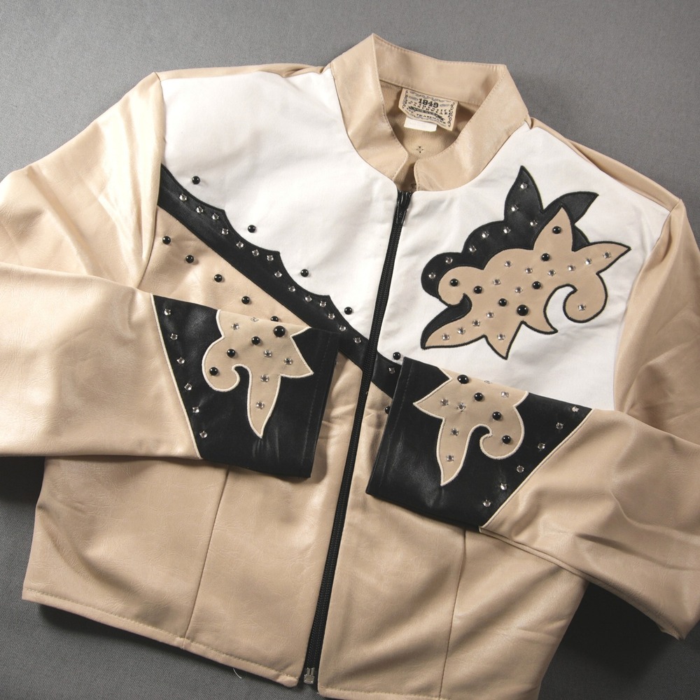 Vintage 70's 1849 Authentic Ranchwear Studded Applique Western Women Jacket M